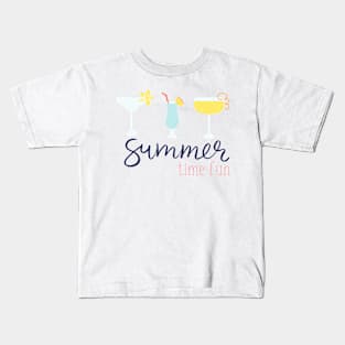 Summer Time Drinks Kids T-Shirt